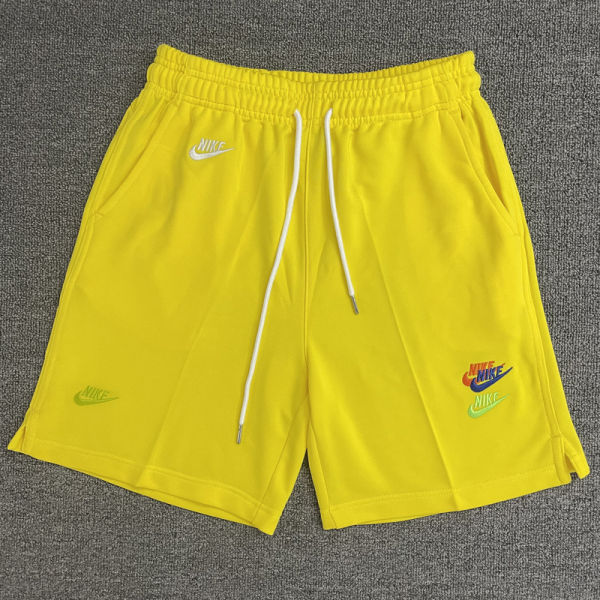 2025 NK Yellow Embroidered Multicolor Logo Casual Short Pants CN02黄