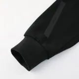 2025 Nk~ Black Zipper Jacket Tracksuit