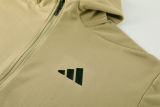2025 Nk~ Khaki Zipper Jacket Tracksuit