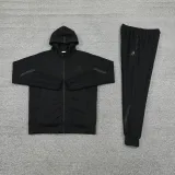 2025 Nk~ Black Zipper Jacket Tracksuit