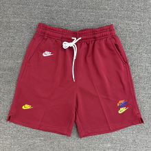 2025 NK Jujube red Embroidered Multicolor Logo Casual Short Pants CN02枣红