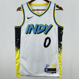 2025 Pacers HALIBURTON #0 White City Edition NBA Jerseys