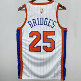 2025 NY Knicks BRIDGES #25 White City Edition NBA Jerseys