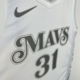 2025 Mavericks THOMPSON #31 White NBA Jerseys