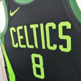 2025 Celtics PORAIGIS #8 Black City Edition NBA Jerseys