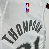 2025 Mavericks THOMPSON #31 White NBA Jerseys