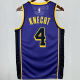 2025 Lakers KNECHT#4 City Edition NBA Jerseys