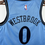 2025 Clippers WESTBROOK #0 Blue NBA Jerseys