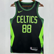 2025 Celtics QUETA #88 Black City Edition NBA Jerseys