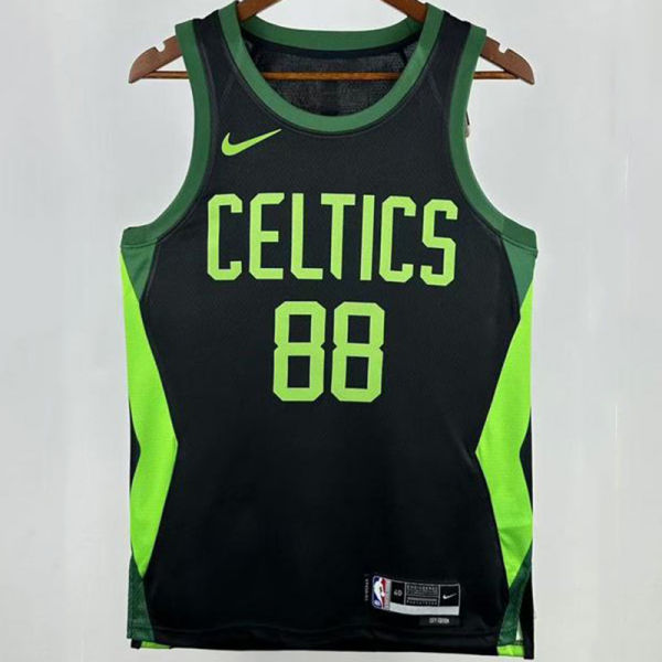 2025 Celtics QUETA #88 Black City Edition NBA Jerseys