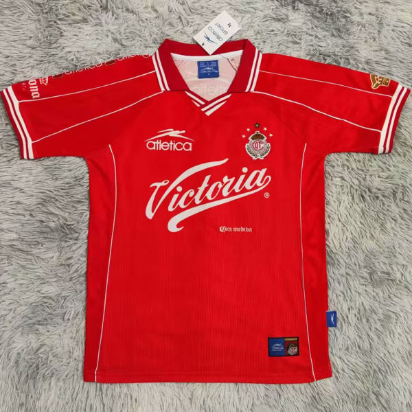 1999/2000 Deportivo Toluca Home Red Retro Soccer Jersey 托卢卡