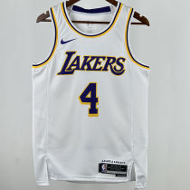 2025 Lakers KNECHT#4 White NBA Jerseys