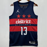 2025 Wizards POOLE #13 Sapphire Blue NBA Jerseys
