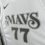 2025 Mavericks DONCIC #77 White NBA Jerseys