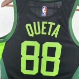 2025 Celtics QUETA #88 Black City Edition NBA Jerseys