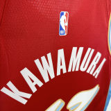 2025 Grizzlies KAWAMURA #17 Red City Edition NBA Jerseys Hot Pressed