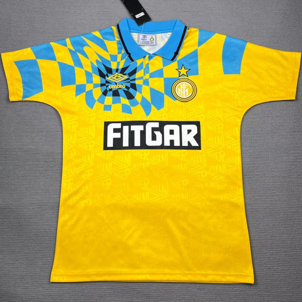 1991/92 In Milan Third Yellow Retro Soccer Jersey