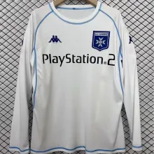 2003/04 AJ Auxerre Home White Retro Long Sleeve Soccer Jersey 欧塞尔