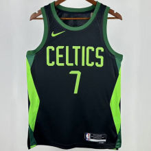 2025 Celtics BROWN #7 Black City Edition NBA Jerseys