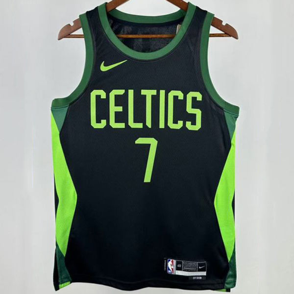 2025 Celtics BROWN #7 Black City Edition NBA Jerseys