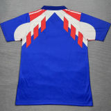 1990/91 France Home Blue Retro Soccer Jersey
