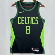 2025 Celtics PORAIGIS #8 Black City Edition NBA Jerseys