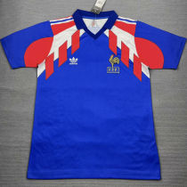 1990/91 France Home Blue Retro Soccer Jersey