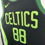 2025 Celtics QUETA #88 Black City Edition NBA Jerseys