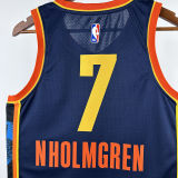 2025 KC Thunder HOLMGREN #7 Black City Edition NBA Jerseys