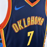2025 KC Thunder HOLMGREN #7 Black City Edition NBA Jerseys