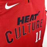 2025 Miami Heat JAQUEZ JR. #11 Red City Edition NBA Jerseys 热压
