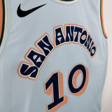 2025 Spurs SOCHAN #10 Light Blue City Edition NBA Jerseys