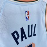 2025 Spurs PAUL #3 Light Blue City Edition NBA Jerseys