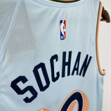 2025 Spurs SOCHAN #10 Light Blue City Edition NBA Jerseys