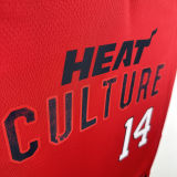 2025 Miami Heat HERRO #14 Red City Edition NBA Jerseys 热压