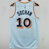 2025 Spurs SOCHAN #10 Light Blue City Edition NBA Jerseys