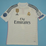 2014/15 RM Home White Retro Player Version Soccer Jersey 球员版