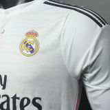 2014/15 RM Home White Retro Player Version Long Sleeve Jersey 球员版