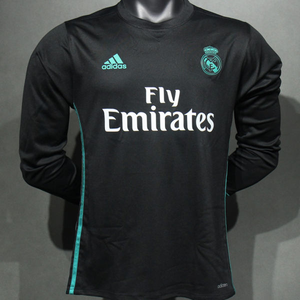 2017/18 RM Away Retro Player Version Long Sleeve Jersey 球员版