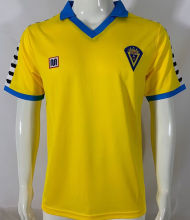 1983/84 Cadiz Home Yellow Retro Soccer Jersey