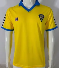 1983/84 Cadiz Home Yellow Retro Soccer Jersey