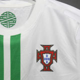 2012 Portugal Away White Retro Player Version Soccer Jersey
