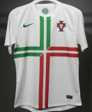 2012 Portugal Away White Retro Player Version Soccer Jersey