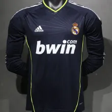2010/11 RM Away Black Retro Long Sleeve Player Version Jersey 球员版