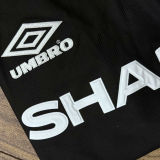 1998/99 M Utd Away Black UCL Version Long Sleeve Retro Jersey