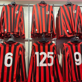 2025 AC Milan 125Th Anniversary Goalkeeper Long Sleeve KIds Soccer Jersey