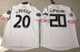 2013/14 M Utd Away White Retro Player Version Soccer Jersey