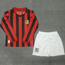 2025 AC Milan 125Th Anniversary Long Sleeve KIds Soccer Jersey 纪念版 无钮扣