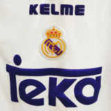 1997/98 RM White Home Retro Long Sleeve Soccer Jersey