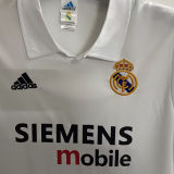 2002/03 RM Home White Retro Long Sleeve Soccer Jersey
